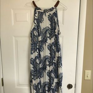 Chico’s size 3 maxi. Brand new. Leather straps.